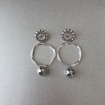  ✺ピアス/イヤリング✺アンティークフラワーシルバーピアス