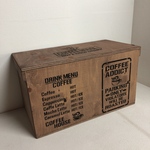 ウッドボックス ウッド ウォルナット 2Lペットボトル収納可能箱 送料手数料込