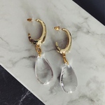 ゴールド 雫ピアス