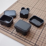 送料無料！ミニチュア  蓋つきお重箱 お弁当箱 おせち料理容器　スレ色むら凹凸有り