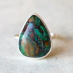 SALE＊古代スタイル＊天然アズライトマラカイト　指輪＊9号　SV