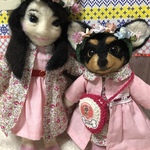 チワワちゃんと飼い主様ペアーpart2(A様注文品)