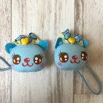 ぬいぐるみヘアゴム2個セット、くま