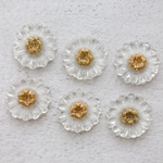 アクリル・フラワーカボション・23mm(6個)