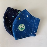 #接触冷感#【キッズサイズ☆立体マスク 】男の子/ブルー