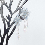 【Ortensia’18】紫陽花と雨雫のイヤーアクセサリー