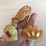 本物のパンで出来たミニチュアパン✨マグネット３点セット