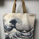 神奈川沖浪裏と八方睨み鳳凰図なトートバッグ