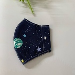 選べる裏地#接触冷感#【キッズサイズ☆立体マスク 】男の子/ネイビー