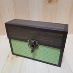 在庫一掃値下げ　ポイントシール収納BOX　グリーンver.