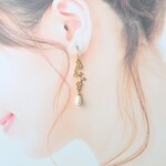 イスラエルのアネッタ～フラワーＢとツユパール8♡ピアス・イヤリング♪【K18・K14GF/14kgf対応♪】