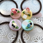 再販☆選べる4種類♪名前入り☆flowerケーキのヘアゴム