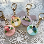 再販✖︎3☆ 選べる4種類♪名前入り☆flowerケーキのキーホルダー