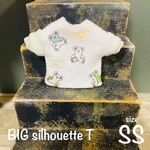 つぎはぎベア総柄ビッグシルエットTサイズSS