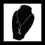 再販 silver925【funny_rabbit@chain ネックレス。】うさぎ ラビット スターリングシルバー チェーン シンプル ユニセックス   重ね付け ロック ストリート パンク