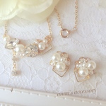 【4】箱発送 上品 basic 使える 披露宴やお呼ばれに♡ピアス*ネックレス