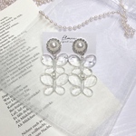 ダブルバタフライビジューピアス