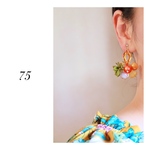 シフォンフラワー ピアス/イヤリング