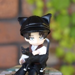 黒猫耳レザー帽子NEW　オビツ11