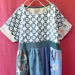 北欧 お花刺繍 半袖ワンピース b 【ミナペルホネン】