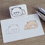 ぺちょんクマさん消しゴムはんこ