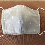 夏向き　薄手水玉立体マスク