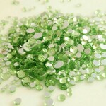 高品質 ラインストーン 黄緑 サイズミックス2-5mm