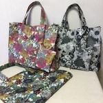 J様専用 リバティ ラミネートバッグ ミニポーチ付き
