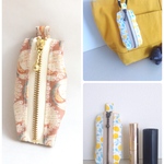 レジ袋ホルダー　携帯ゴミ袋ポーチ　ピーコック　リバティ　おむつ処理袋　リップポーチ　リップケース　ミニポーチ