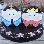 mm様オーダー作品、エッグさんの雛祭り、エッグさんファミリーのウエルカムオブジェ❤️