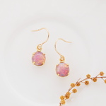 14kgf Vintage Harlequinopalピアス