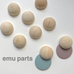  wood cabochon20ミリ 6p