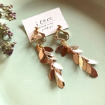 gold leaf♢18KGP earring or Pierce