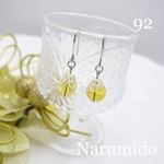 送料無料♯ 92☆シトリン☆天然石ピアス（金属ピアス） ハンドメイド