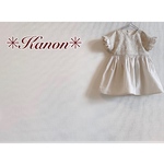●chi様専用●★エンブロイダリーレースコットン＊ベビーワンピース✳８０🌼【送料無料】刺繍花柄・エクリュ