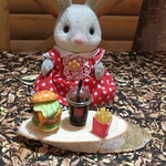 ミニチュア　アボカドバーガーセット☆コーラ ☆ブライス  リカちゃん シルバニア 