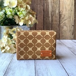 大人モダンなスクエアポーチ☆ブラウン