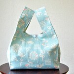 レジ袋型エコバッグ◎フラワー◎ランチバッグ◎コンビニ袋◎薬局袋◎マチたっぷり15㎝◎