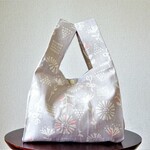 レジ袋型エコバッグ◎フラワー◎ランチバッグ◎コンビニ袋◎薬局袋◎マチたっぷり15㎝◎