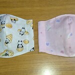 Sサイズ【送料無料&翌日発送】 人気2枚セット 子供用 立体マスク 女の子柄(幼児～低学年) Wガーゼ キッズ