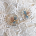 デザインおはじきピアス(イヤリング)