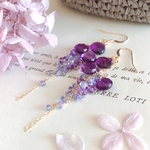 ＊再販＊【14kgf】紫陽花カラー＊シャワーピアス
