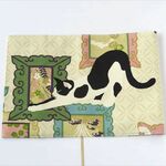 文庫本ブックカバー　猫と絵画