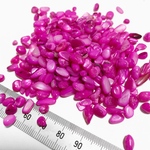 染色シェル貝 さざれ石(穴なし) ローズ 5〜7mm(約45g〜50g)