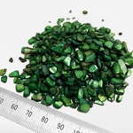 染色シェル貝 さざれ石(穴なし) ダークグリーン 5〜7mm(約45g〜50g)