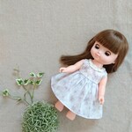 リバティ   メルちゃん   ソランちゃん   襟フリルワンピース   ケイティアン