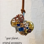 【SUMMER SALE 20%off】【moon series】歯車と月のファンタジーなネックレス