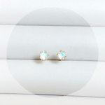 14KGF☆petit.bijouピアス・レインボームーンストーン
