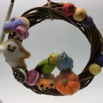 セキセイインコのハロウィンリース♪