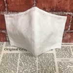 Lサイズ 白色 コットンレース生地 ポケット付き 手作りマスク ハンドメイドマスク マスク マスクカバー 立体マスク かっこいい  可愛い 即納  夏用 夏マスク